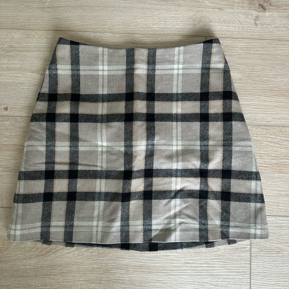 Aritzia Wilfred Plaid Mini Skirt